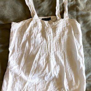 Cotton Tank Top with Lace by Lane Bryant Size 14